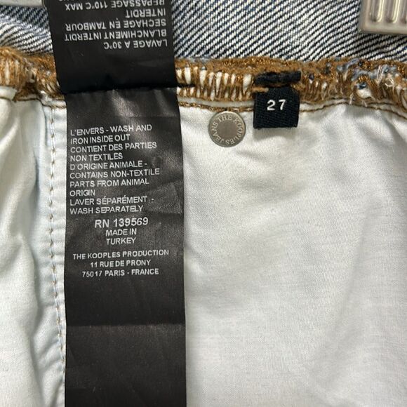 The Kooples Jeans -  "Mily" Relaxed High Waist Ankle Fit Jeans - SZ 27 - Picture 10 of 10